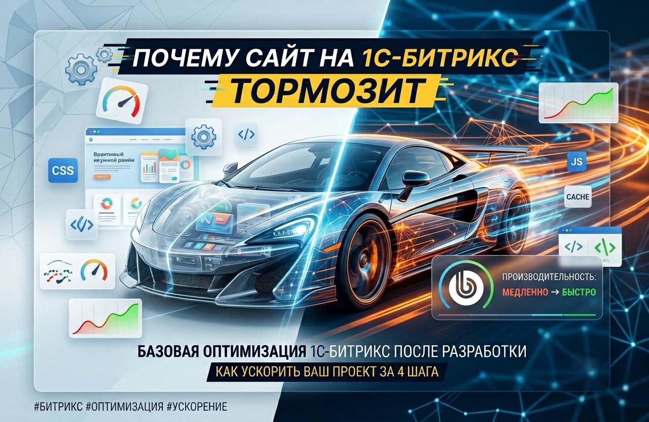 Базовая оптимизация производительности сайта на 1С-Битрикс. Что может сделать каждый